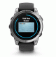 fēnix E – 47 mm, AMOLED - Stainless Steel with Black Silicone Band - 010-03025-00 - Garmin
